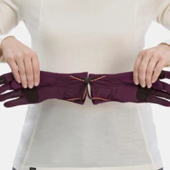 Adult Mountain Trekking Tactile Stretch Gloves -Forclaz k0457bfaaca5e643fa4480e4da33d7cce