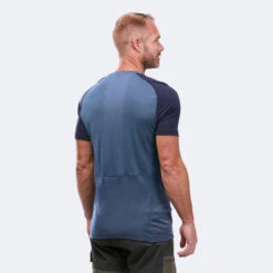 Men's Short-sleeved Merino Wool Trekking T-shirt -Forclaz k13fe0d113a15afc0a93f8174a85ed900