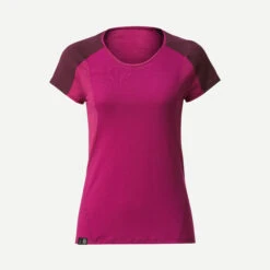 Women’s Merino Wool Short-sleeved Trekking T -Forclaz k15423b4bda51837f8c31dcefe6fc39ef
