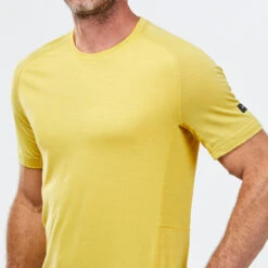 Men's Short-sleeved Merino Wool Trekking T-shirt -Forclaz k1b1ef621414624ea35aeb6b9560e37d2