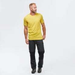 Men's Short-sleeved Merino Wool Trekking T-shirt -Forclaz k1c518eeb01fb7dc64792ba2ea17baed0