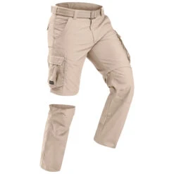 Men's Travel Trekking Zip-Off Cargo Trousers - Travel 100 Zip-Off -Forclaz k2cb06480c1ebe0be462cac8782275833