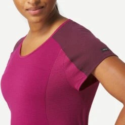 Women’s Merino Wool Short-sleeved Trekking T -Forclaz k3293c0a73a6716bb35f1c8212f34e942