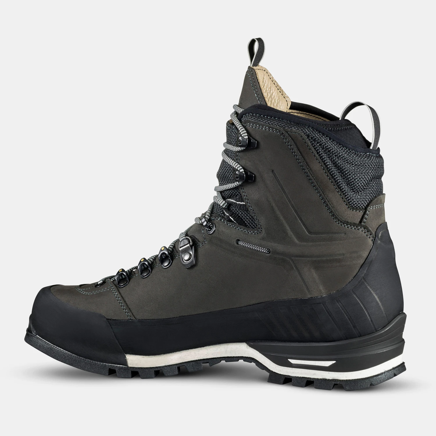 MEN'S WATERPROOF LEATHER HIGH TREKKING BOOTS - VIBRAM 4 MEN'S WATERPROOF LEATHER HIGH TREKKING BOOTS - VIBRAM - Image 2