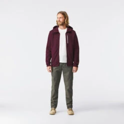 Men's Recycled Wool Hooded Sweatshirt -Forclaz k4167b98e94b928aa8f79368c1ecb4cc7