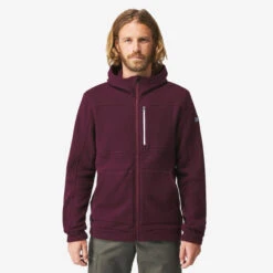 Men's Recycled Wool Hooded Sweatshirt -Forclaz k52af80490ebfcd2e7d6c585a7409ad05