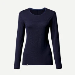 Women's Long-sleeve Merino Wool T-shirt -Forclaz k55464bbf7b4d41b80bd0c52194ab87d0
