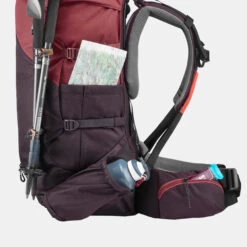 Women's Trekking 50 L Backpack MT100 Easyfit -Forclaz k5da53fbc9f064e2ad90dcc064e12eb64