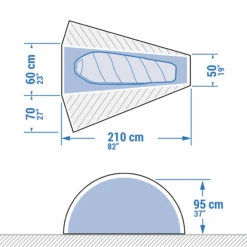 1 Man Trekking Dome Tent - MT900 -Forclaz k60341c6b3af8bd53ecfcdae6defce6e8