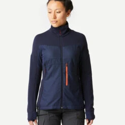 Women's Merino Wool Trekking Jacket Liner -Forclaz k704e789f6b2704c555dbecc633e22f8c