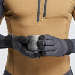 Adult Mountain Trekking Windproof Touchscreen Gloves -Forclaz k790c5053d2d705f86acf98f60526dbc8