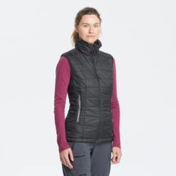 Women’s Mountain Trekking Synthetic Sleeveless Gilet -Forclaz k80ec5ae448f62942eaf3b74030dbc2c0