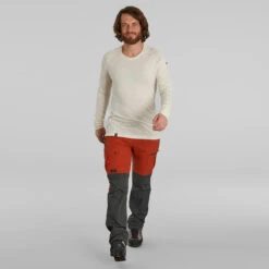 Men's Long-sleeve Undyed Merino Wool T-shirt -Forclaz k8900ff226d44dbebb347e0b199b55a67