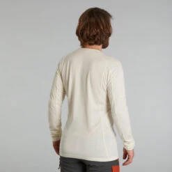Men's Long-sleeve Undyed Merino Wool T-shirt -Forclaz k948b6c29e38541859d385bfc7fa80b27