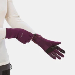 Adult Mountain Trekking Tactile Stretch Gloves -Forclaz ka1a3c8013458ae5429dc6359ba2c6bdb