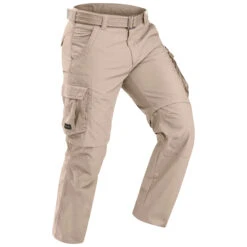 Men's Travel Trekking Zip-Off Cargo Trousers - Travel 100 Zip-Off -Forclaz kae17f52b5132f4a4a5d3274ef355188e