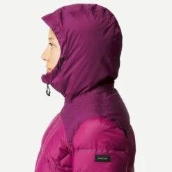 Women’s Mountain Trekking Down Jacket With Hood - MT900 -Forclaz kaf1dca596262788540bdd1c480102925