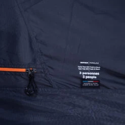 3 Man Trekking Blackout Dome Tent - MT500 F&B -Forclaz kc96485bddfefd4ad3b7bdea97fb544b5