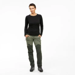 Women’s Long-sleeve 100% Merino Wool T-shirt -Forclaz kd0cb0f43f3f8deac80d8a2eef9f0ac19