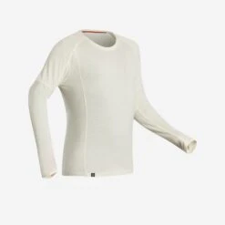 Men's Long-sleeve Undyed Merino Wool T-shirt