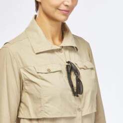 Women's Anti-UV Long-sleeved Desert Trekking Shirt DESERT 900 -Forclaz ke7728b6d45f989d83ec890d7e9f077ac