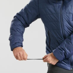 Men's Synthetic Mountain Trekking Hooded Padded Jacket - MT100 -Forclaz ked811e27d7e9982d23a130315f6f6e64